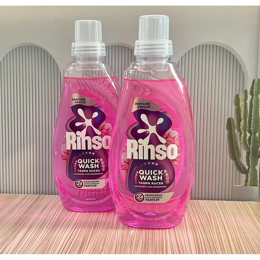Rinso Botol Detergen Cair Perfume Breeze 650g