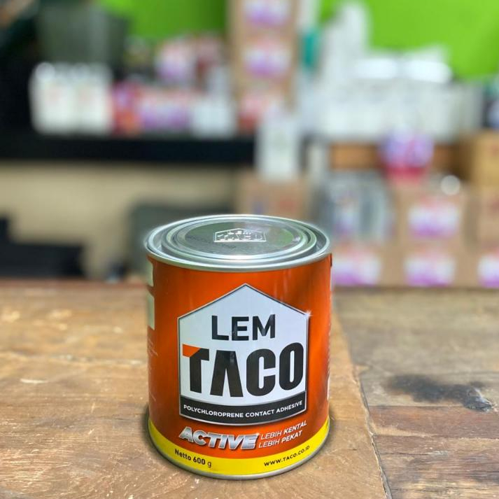 Lem Taco Active / uk 600g / Lem Vinyl , Kayu, Busa , Kulit, Karpet/ Lem Kuning