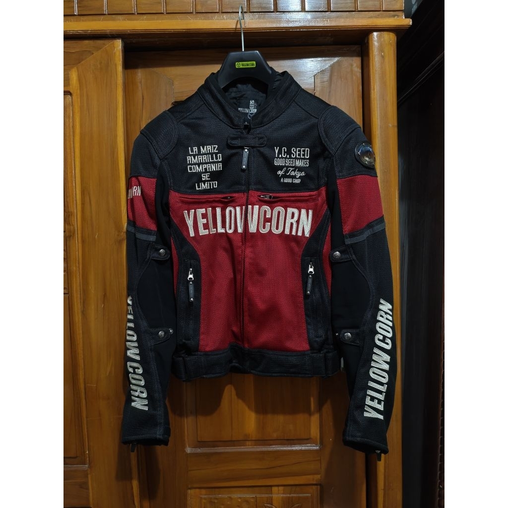 jacket Yellow corn SJ2312 Black Red