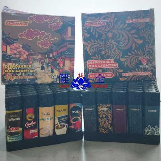 Korek Api Gas Magnet Motif Osaka isi 50 pcs