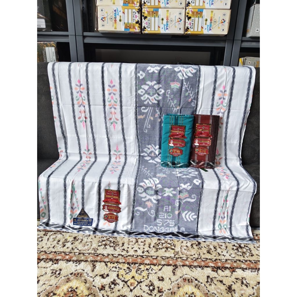 Sarung Donggala Type S75 Bahan Mestres Uk. Dewasa