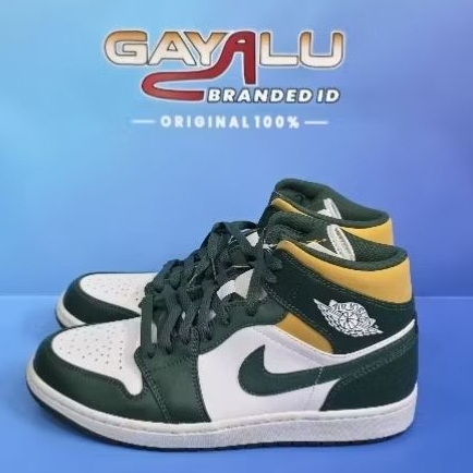 SEPATU NIKE AIR JORDAN 1 MID SUPER SONIC 2021