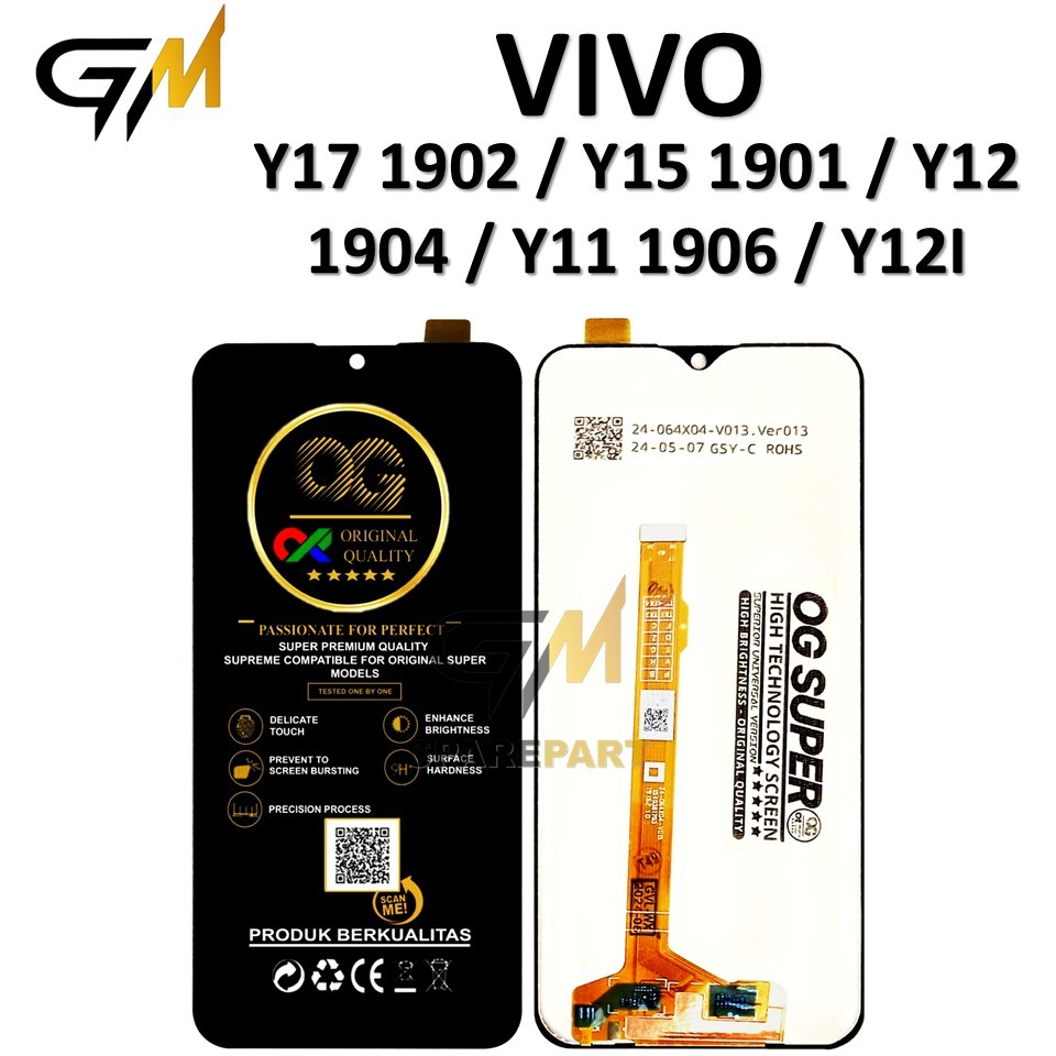 LCD TOUCHSCREEN VIVO Y17 1902 / Y15 1901 / Y12 1904 / Y11 1906 / Y12I ORI 100%