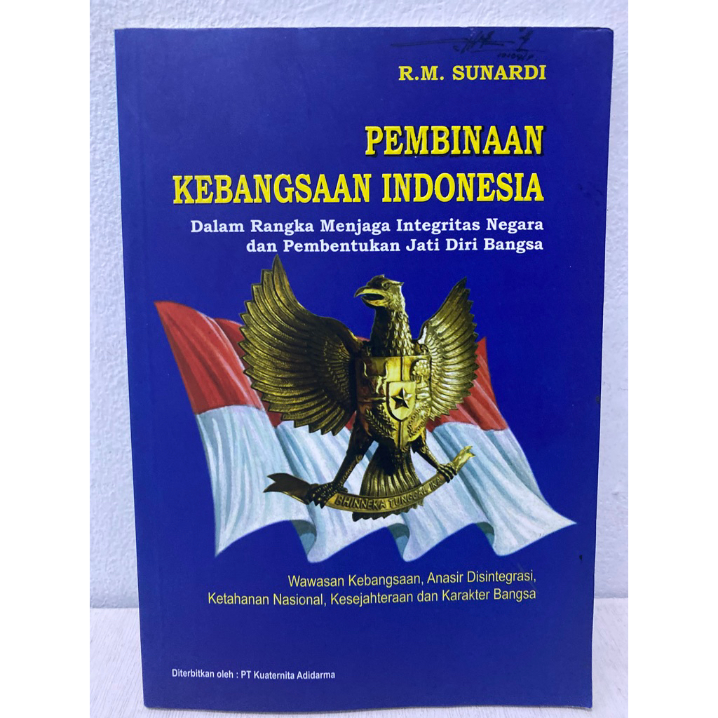 Buku Original PEMBINAAN KEBANGSAAN INDONESIA - R.M.SUNARDI