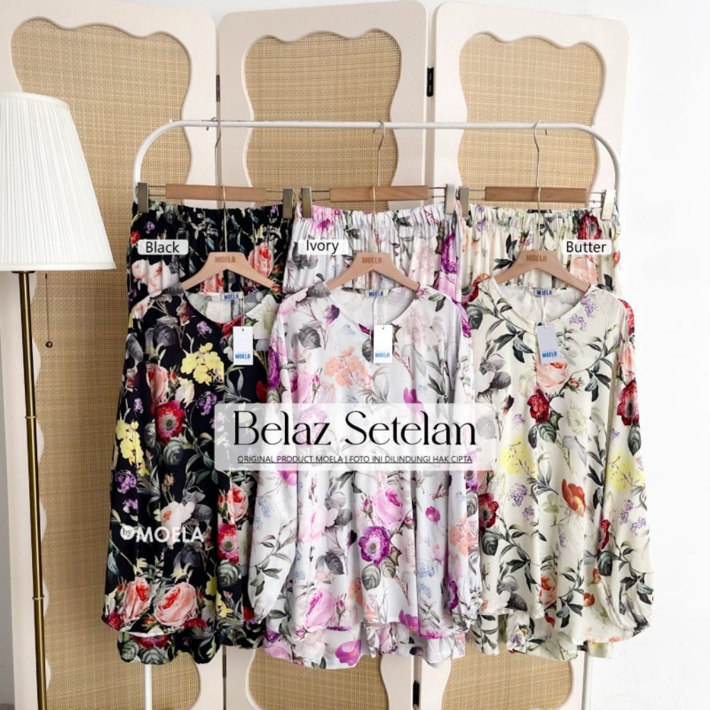 BELAZ SET WANITA COTTON RAYON PREMIUM NYAMAN ELEGAN BY MOELA