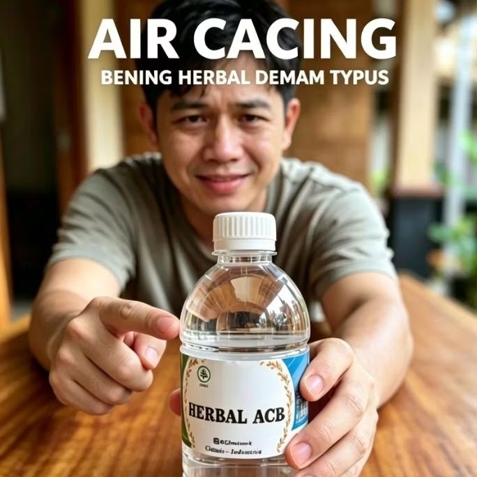 Air Cacing Bening ACB Herbal Tradisional Obat Tipes Demam Tinggi Original