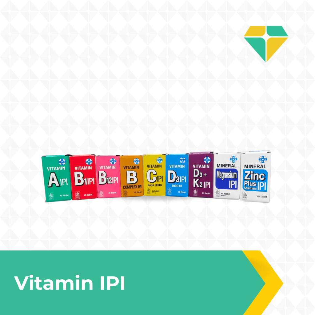 Vitamin IPI |Vitamin A IPI | Vitamin B1 IPI | Vitamin B12 IPI | Vitamin B Complex | Vitamin C IPI | 