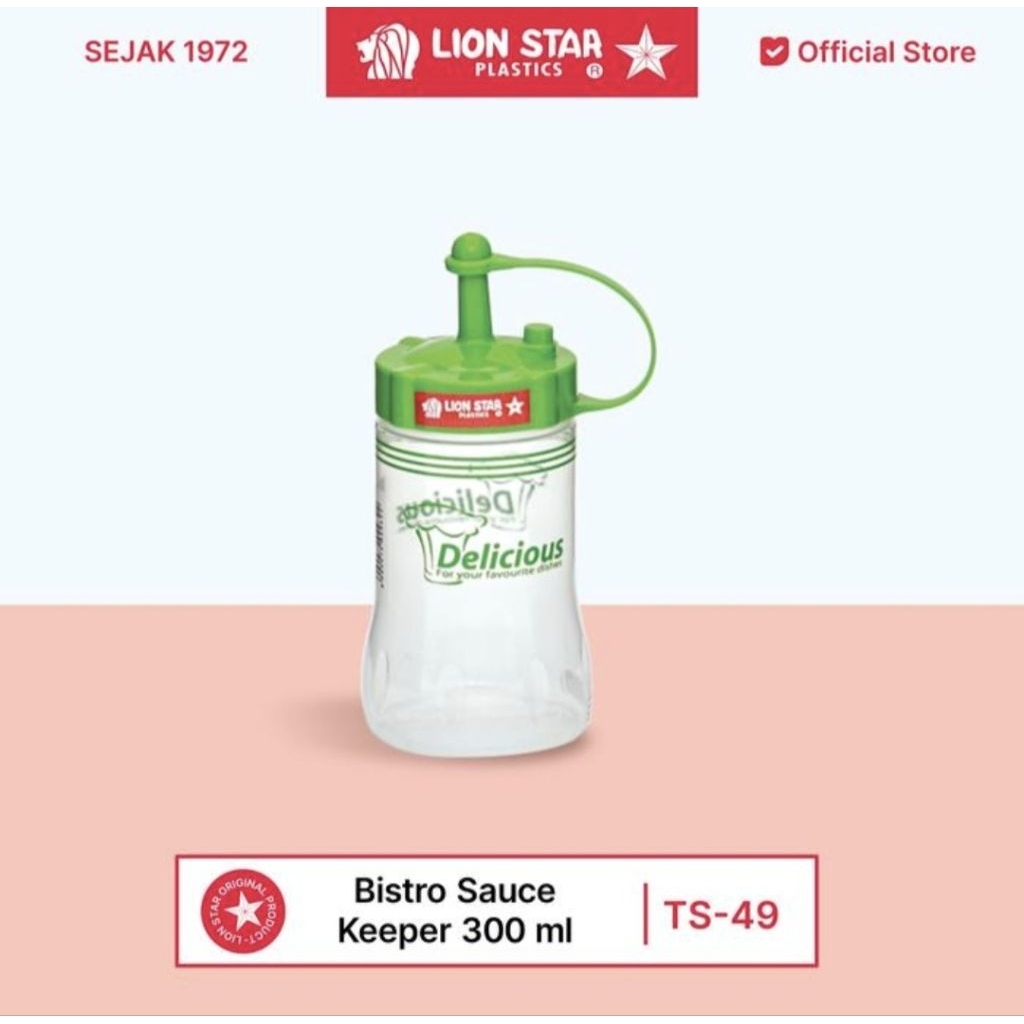LION STAR BOTOL SAOS BISTRO 300 ML || BOTOL SAOS KECAP LION STAR 300  ML