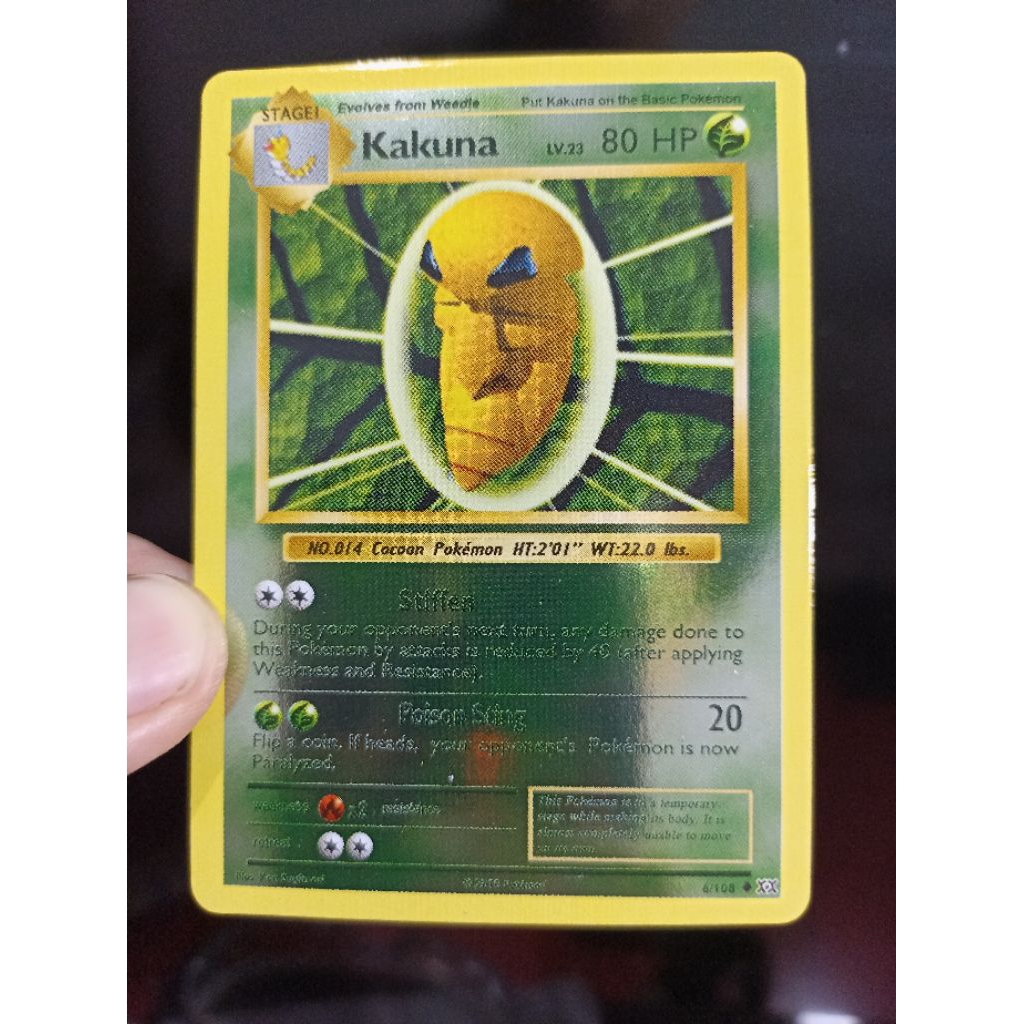 Kartu Pokemon Kakuna vintage Reverse foil