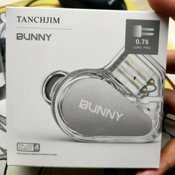 Tanchjim Bunny DMT4 Ultra Dynamic Driver Earphone In Ear Monitor With Microphone