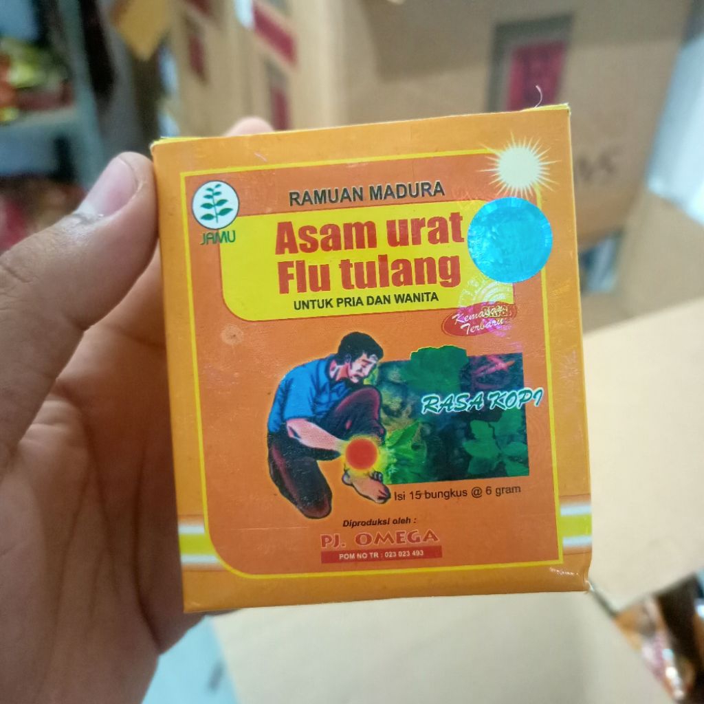 Omega Asam Urat flu tulang rasa kopi jamu original