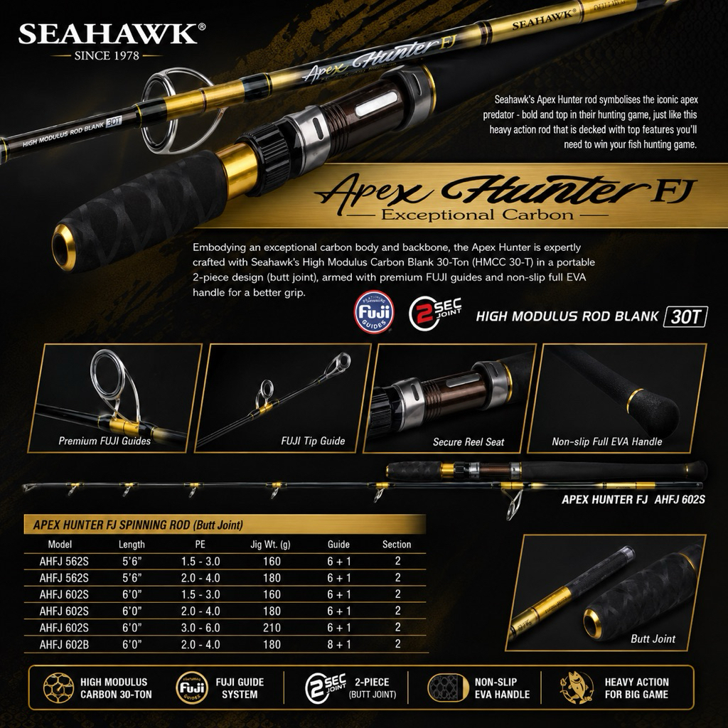 Joran Pancing Jigging Seahawk Apex Hunter