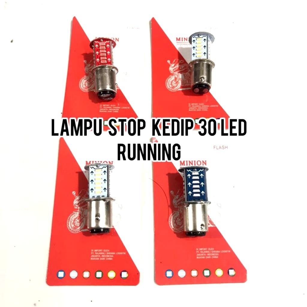 LAMPU STOP REM BELAKANG 30 MATA RUNNING 30 LED AC/DC UNIVERSAL