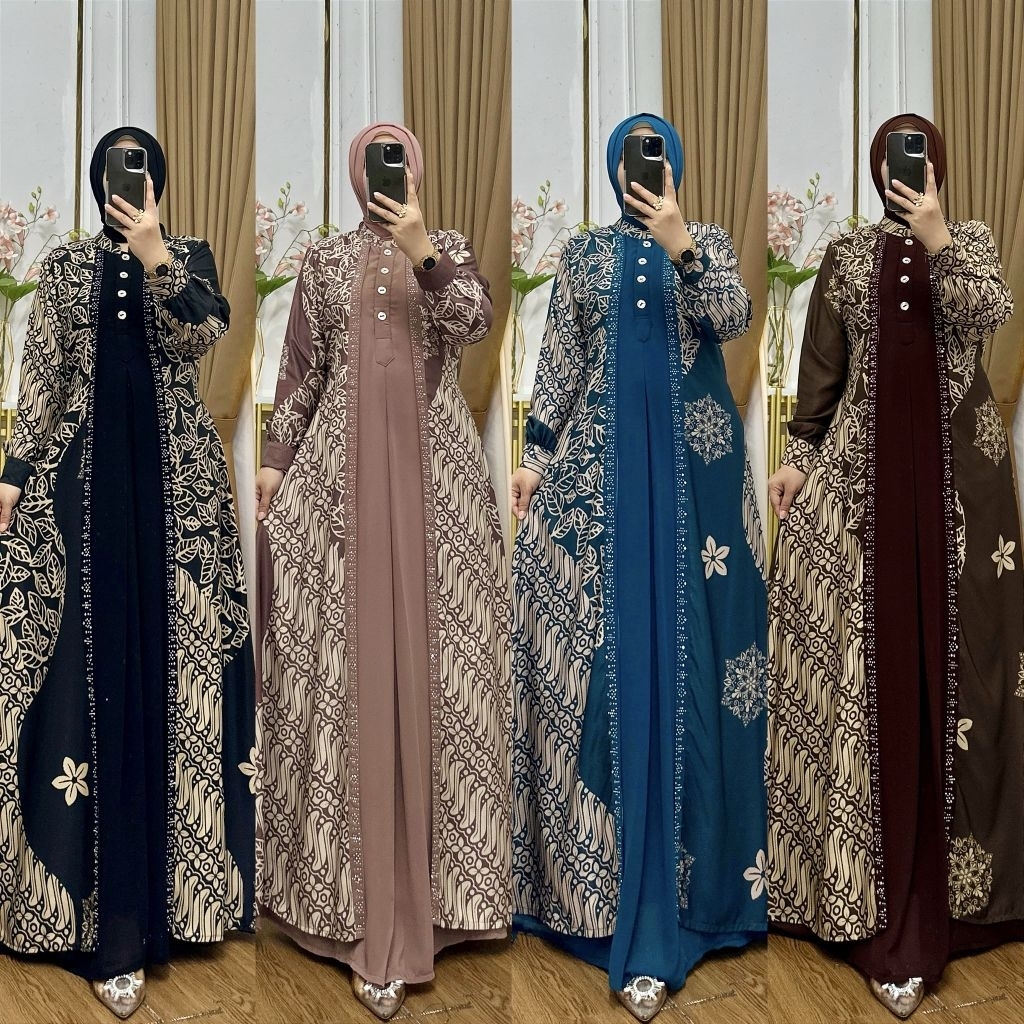 Gamis Biba Premium Bordir Payet Original Butik