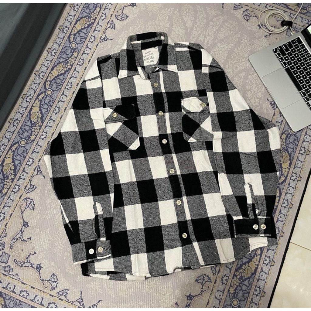 anti social social club flannel