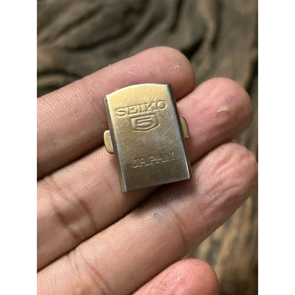 Buckle Seiko 5 Gold Original Bekas Stainless Steel