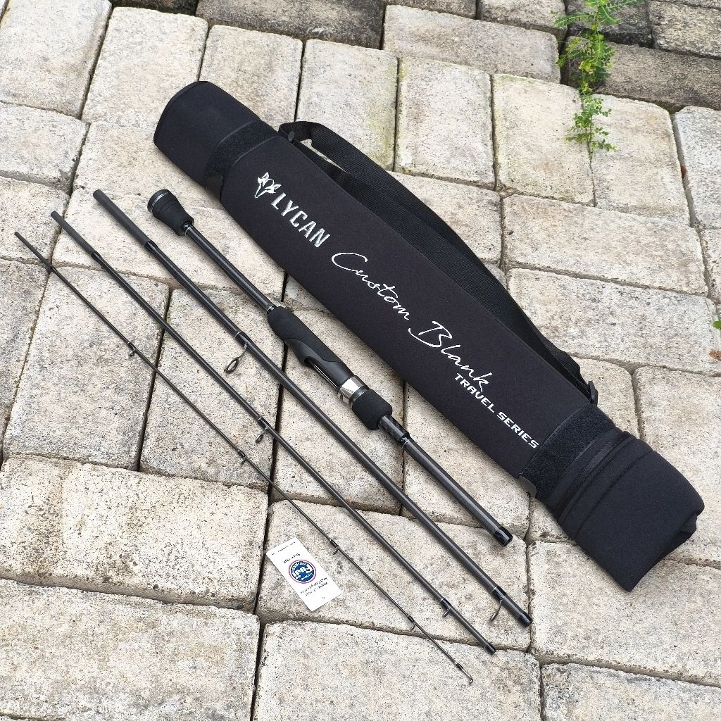 Joran custom travel rod Lycan blank 4 section