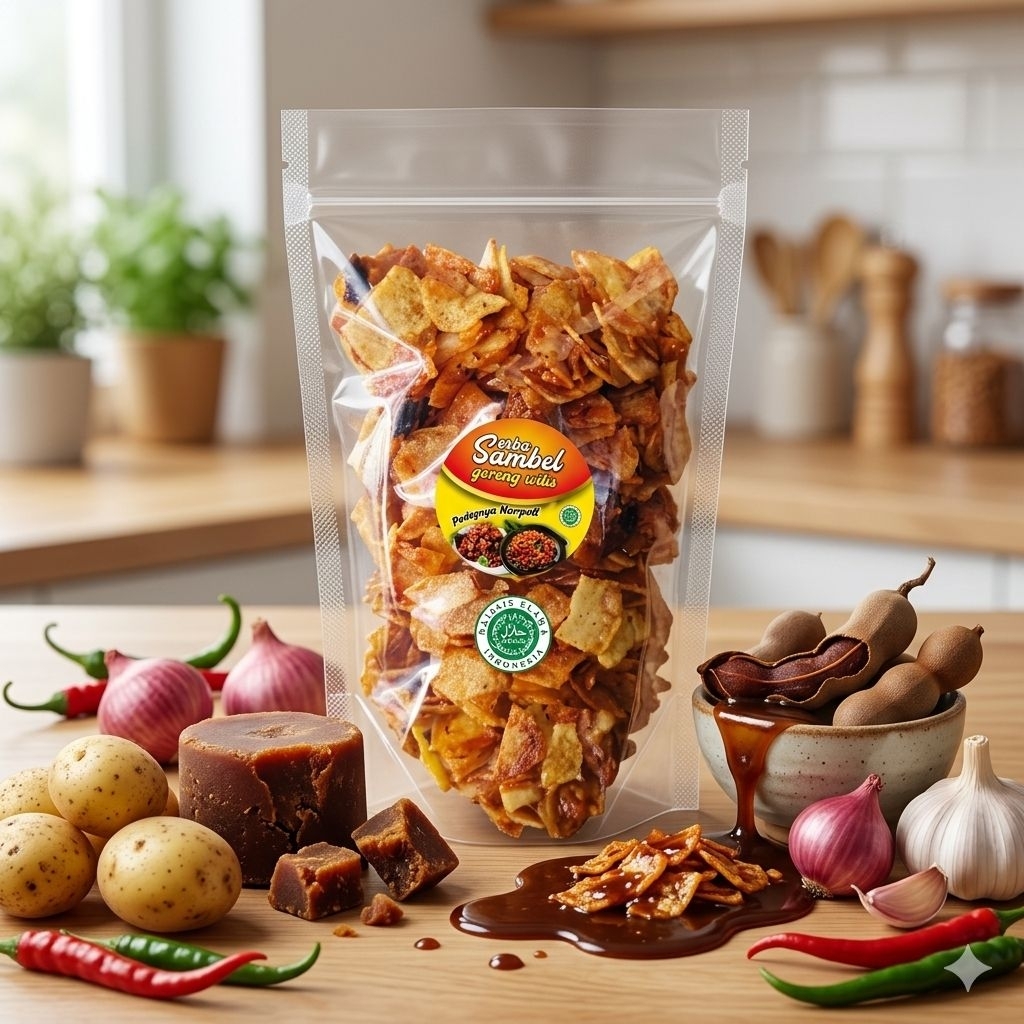 sambel goreng kentang/kering kentang dll