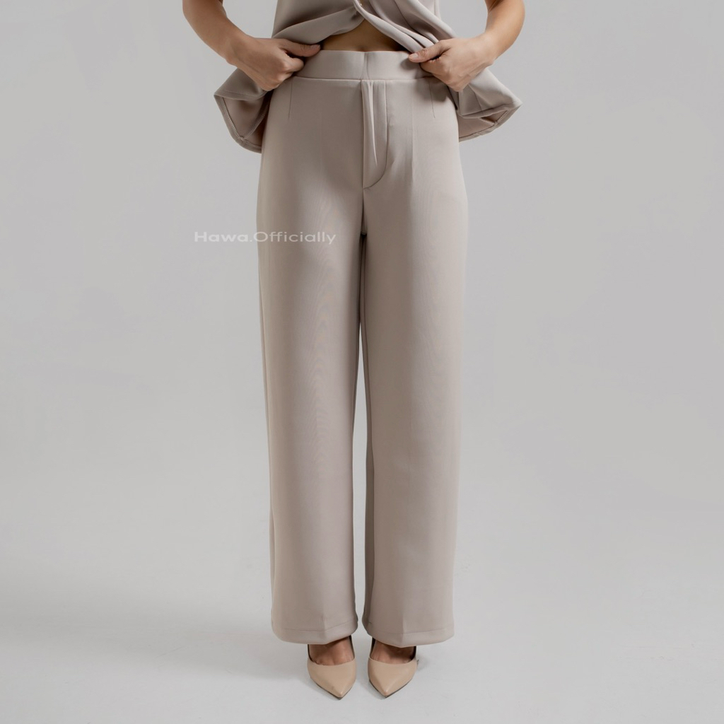 HAWA- Yora pants- celana kulot-lose pants-highwaits