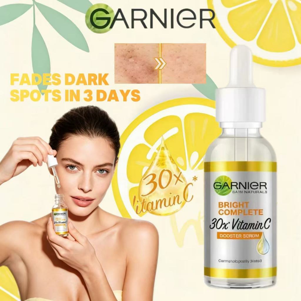 * ORI * Garnier Serum Vitamin C Bright Complete Vitamin C 30x Booster Serum 30 ml / 30x Vitamin C Un