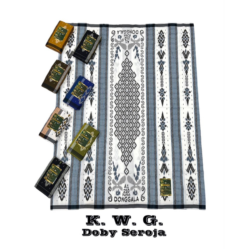 -toko alharomain- sarung putra donggala seroja kawung sarung donggala motif kawung sarung donggala m