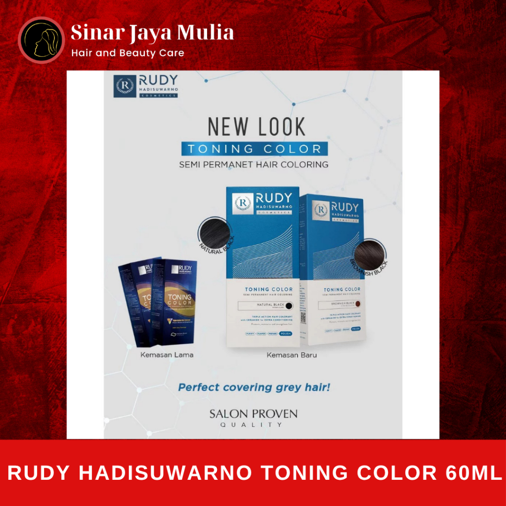 Rudy Hadisuwarno Toning Color 60 ml - Toning Rambut/Pewarna Rambut/Semir Rambut