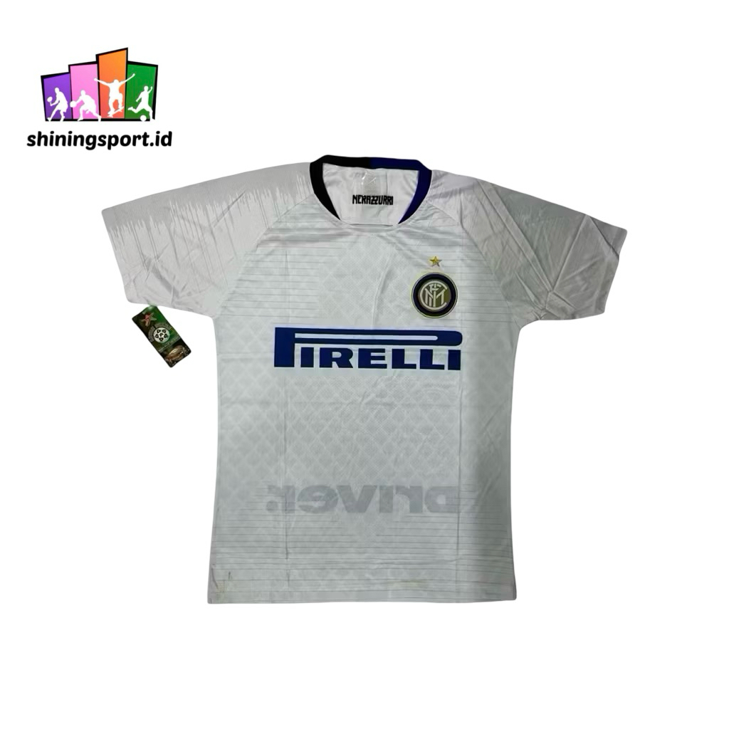 Jersey Bola Dewasa Retro Vintage Inter Milan Home Away 2018/2019 All Size Fit To XL 7 Stars 100% Pol