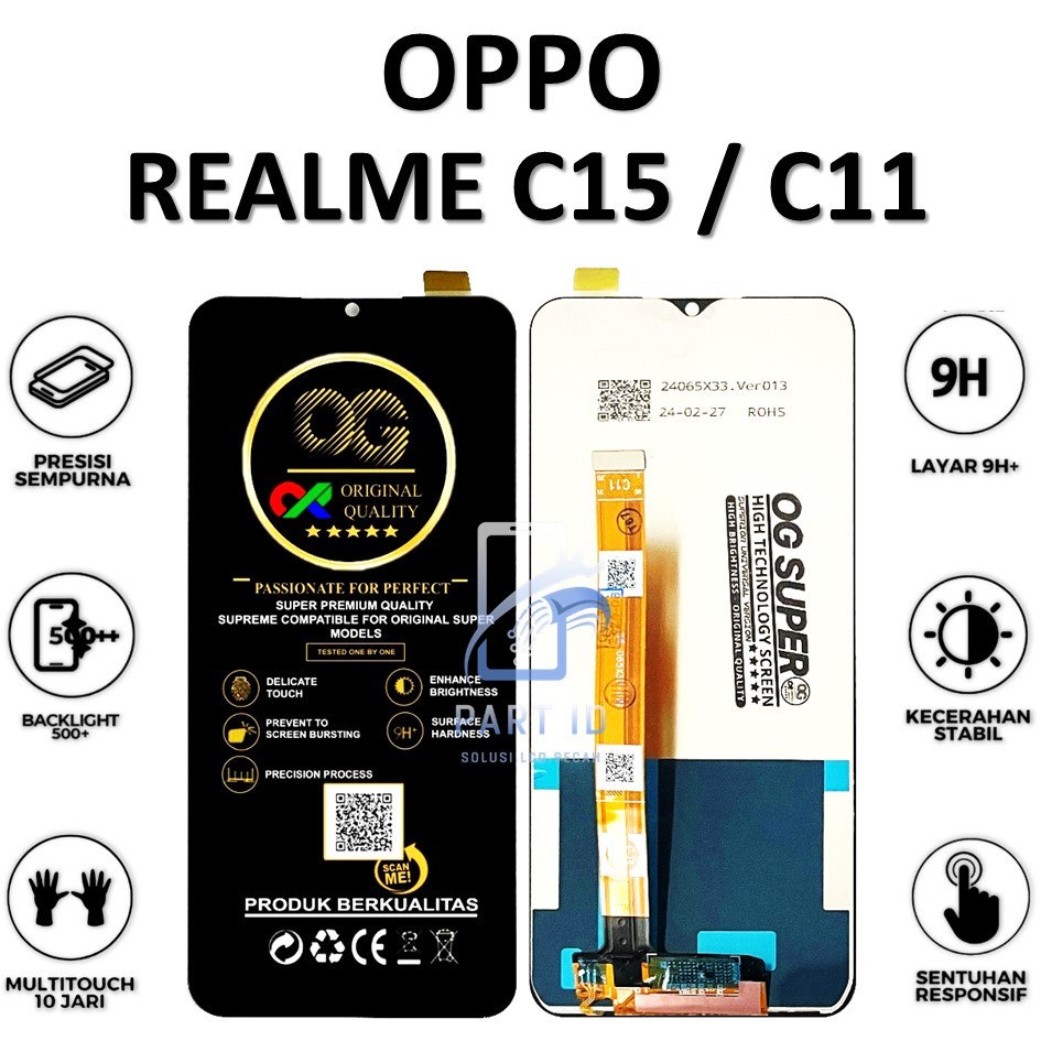 LCD TOUCHSCREEN REALME C15 / C11 ORIGINAL 100% COMPLETE FULLSET