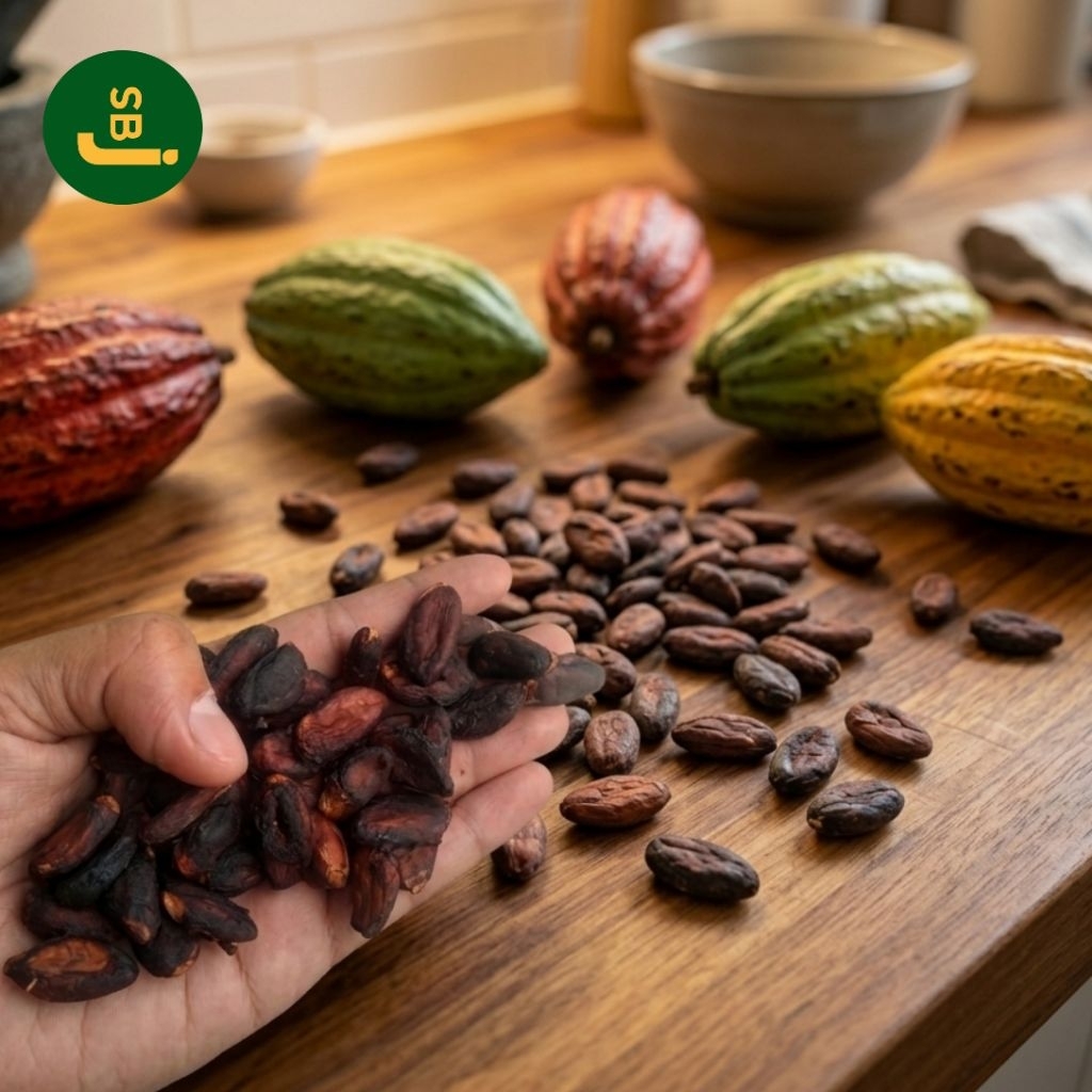 100gr Biji Kakao Kering / Biji Buah Kakao