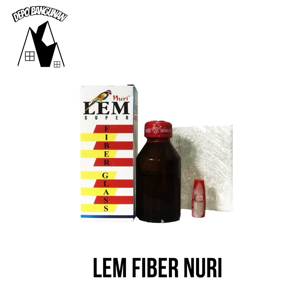 Lem Fiber Glass Nuri Lem Serbaguna Anti Bocor Retak Plastik Tangki