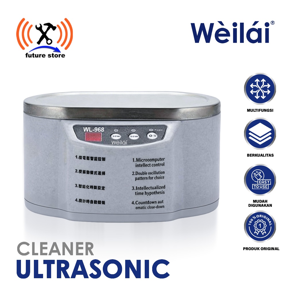 terbaru weilai wl-968 mesin ultrasonic cleaner jewelry glasses cleaning ultrasonic cleaning machine