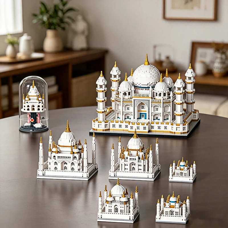 DIY Assembly Mini Model Toys for Children, Indian Tajimahar Palace Building Bricks and Blocks alat t