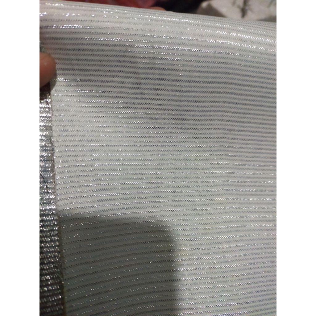 kain putih Daleman perak. kain sultan pembuatan Egi handmade Bali