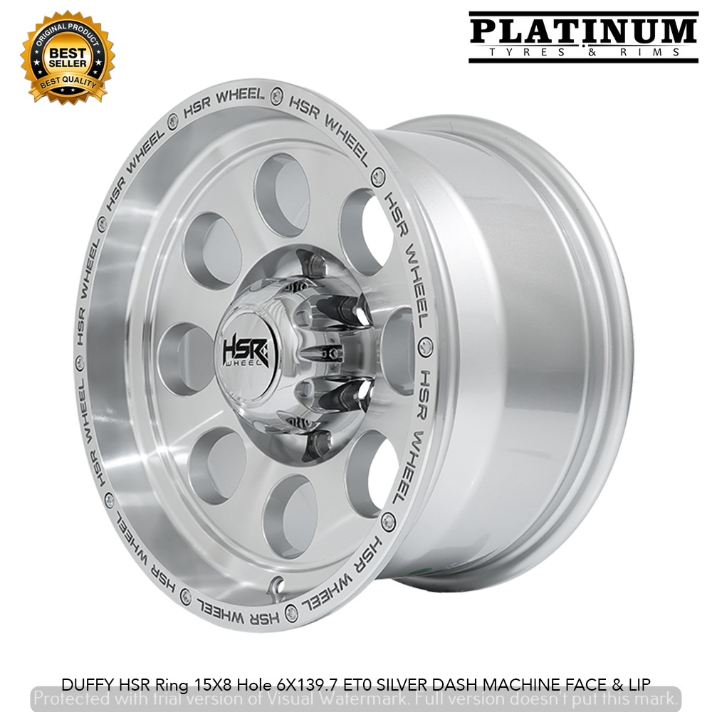 VELG HSR DUFFY RING15 LEBAR 8 LOBANG 6 5PCS VELG MOBIL PANTHER PAJERO FORTUNER STRADA TRITON HILUX