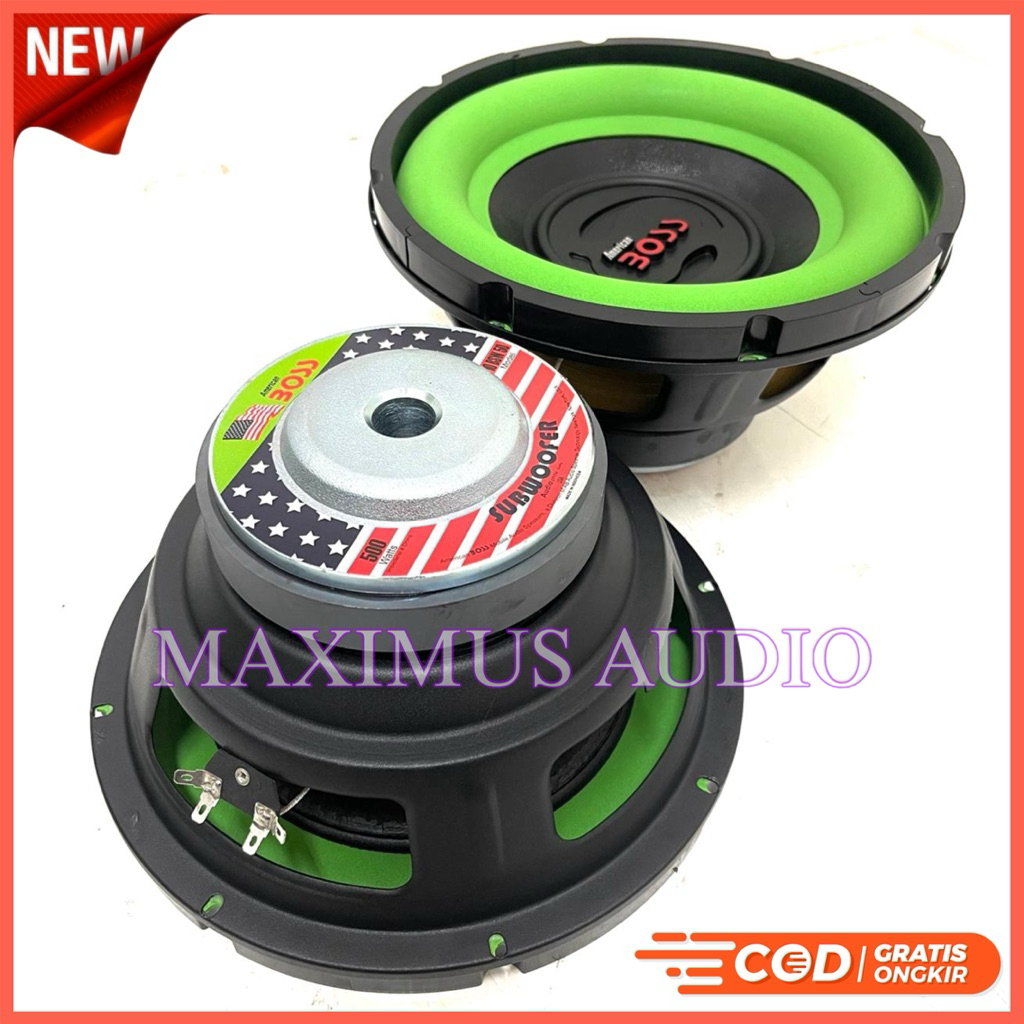 Promo Speaker Subwoofer American Boss ABS 12 BSW 78 Speaker 12 Inch / ABS 10 BSW 55 Speaker 10 Inch 