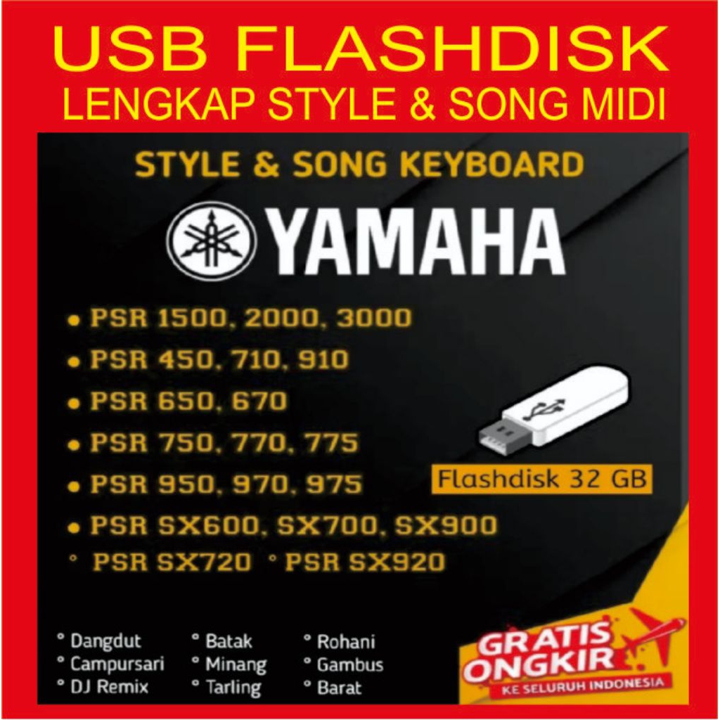 Style & song midi keybord yamaha