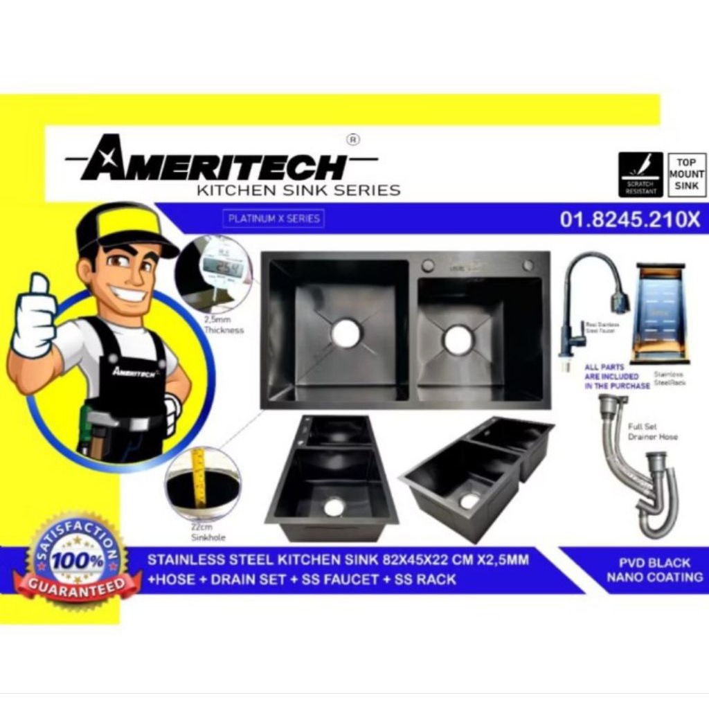 Bcp Ameritech 2lubang warna hitam