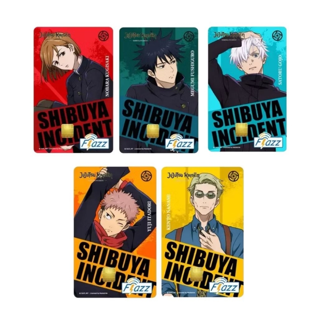kartu flazz jujutsu kaisen limited edition