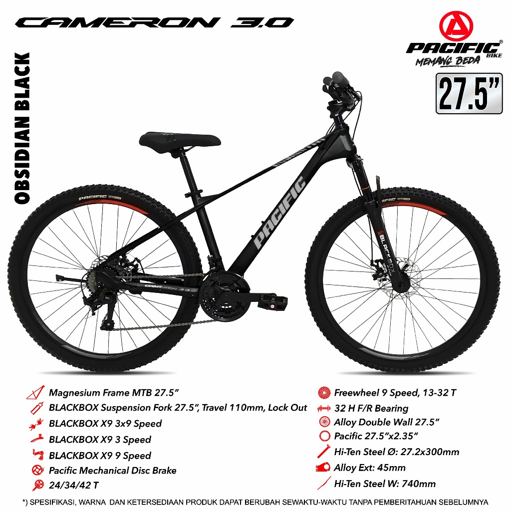 SEPEDA GUNUNG MTB 20 24 26 27.5 INCH PACIFIC INVERT SCOUT / PACIFIC CAMERON 3.0 FRAME MAGNESIUM