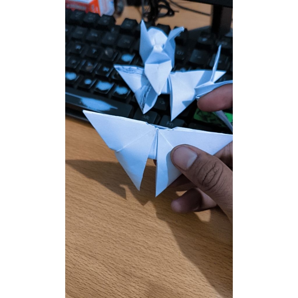 origami love, burung dan kupu kupu