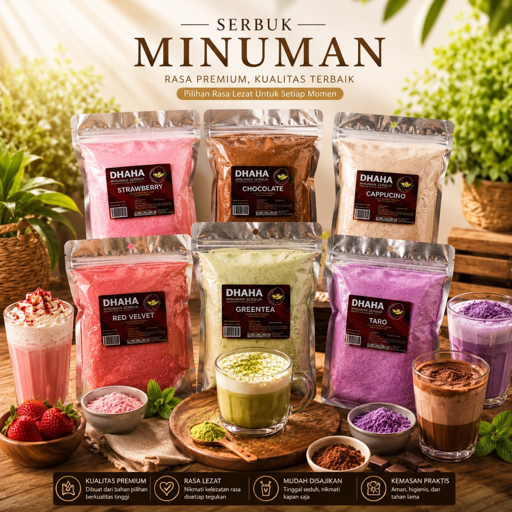 TERMURAH SERBUK MINUMAN/SERBUK MINUMAN ANEKA RASA/SERBUK CAPPUCINO CINCAU