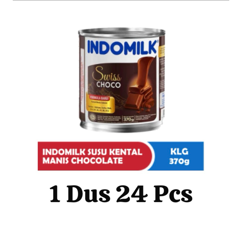 INDOMILK Susu Kental Manis Chocolate 1 Dus Isi 24 Pcs