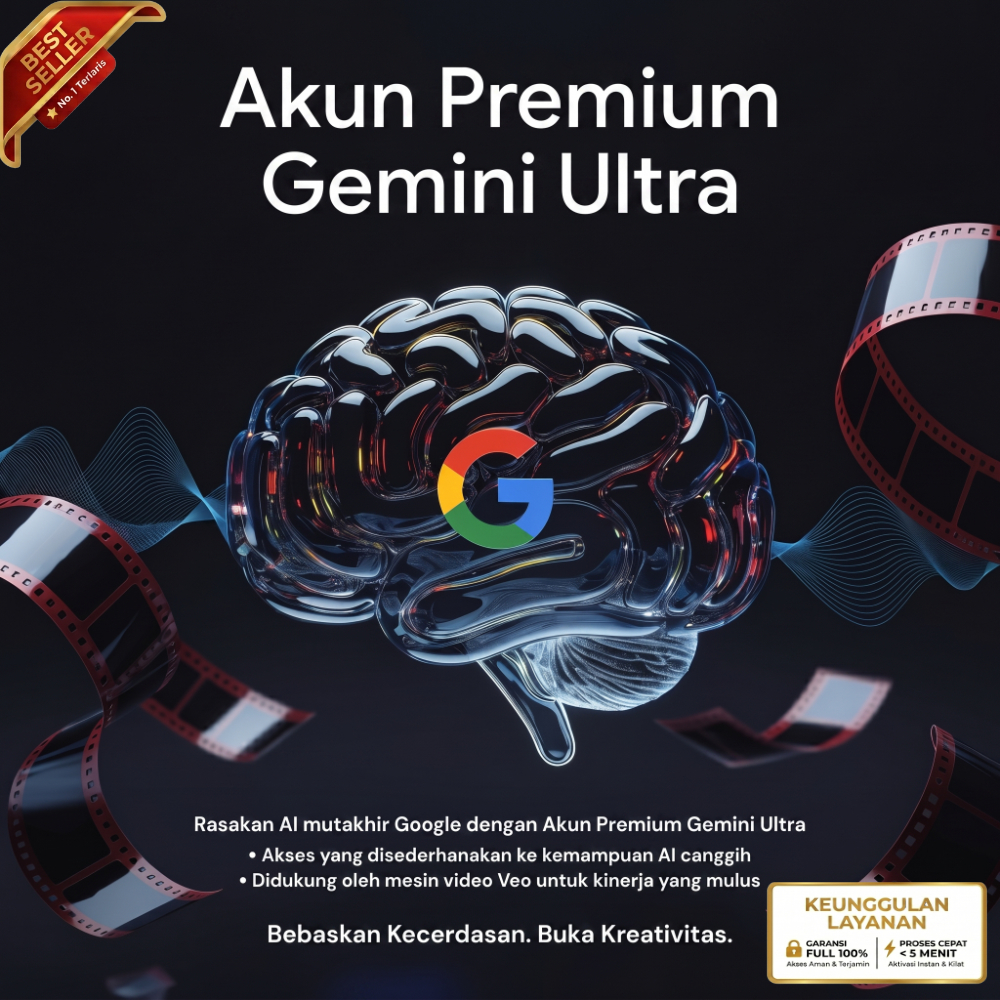 Akun Private Google AI PRO + Veo 3 Ultra - Akses Workspace & 5TB Cloud