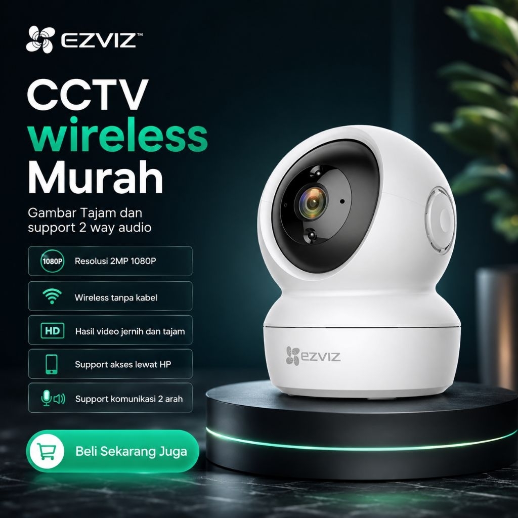 Kamera CCTV wireless EZVIZ C6N 2 Megapixel Kamera Cctv Tanpa Kabel