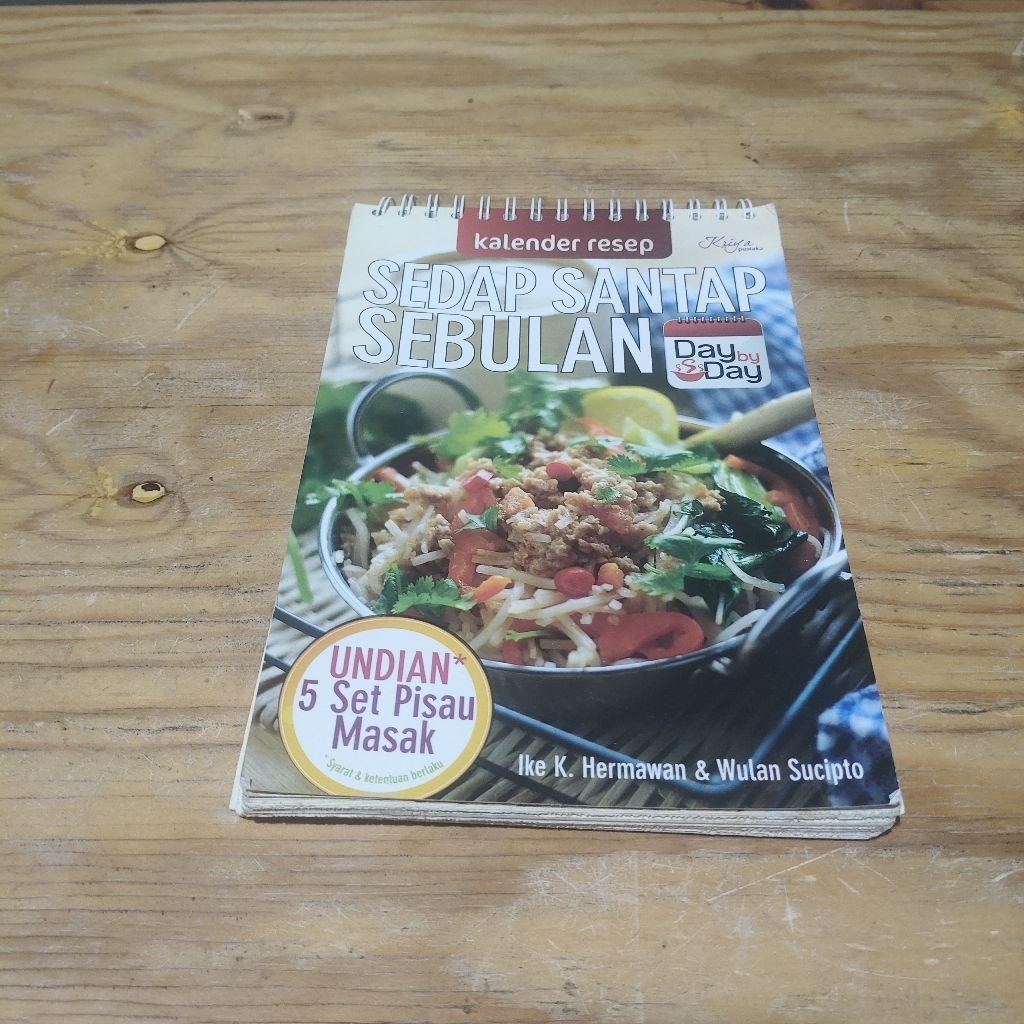 Buku Kalender Resep Sedap Santap Sebulan