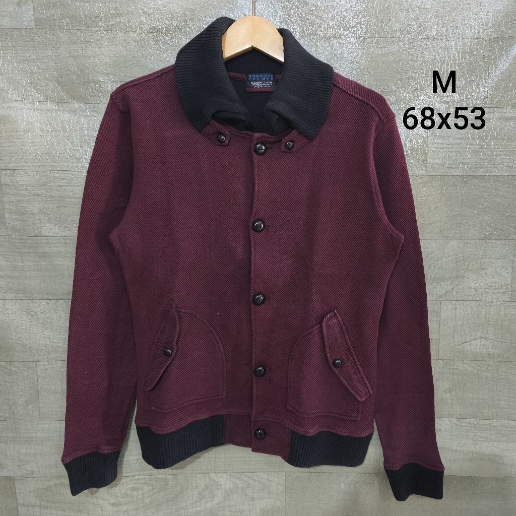 Sweater Crewneck Nicole Club Maroon Turtle Tebal
