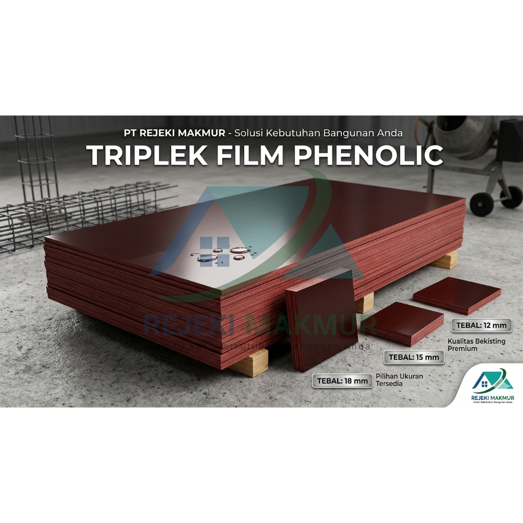 Triplek phenolic film 12mm/15mm/18mm single face