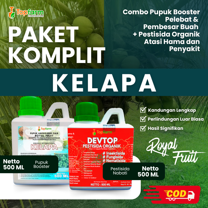 Pupuk & Pestisida Organik Tanaman Kelapa 500Ml / Pupuk Kelapa Agar Cepat Berbuah / Pupuk Kelapa Berb