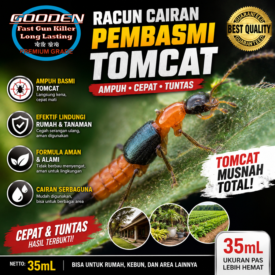 RACUN CAIRAN PEMBASMI TOMCAT 35 ml GOODEN Racun Pengusir Tomcat Obat Anti Tomcat Spray Pembasmi Tomc
