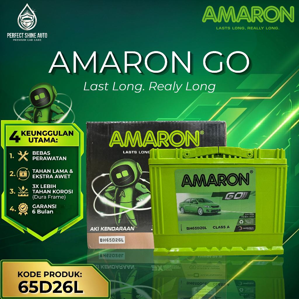 Amaron GO Aki Mobil Hyundai Trajet NS70L / 65D26L 65Ah Aki Kering